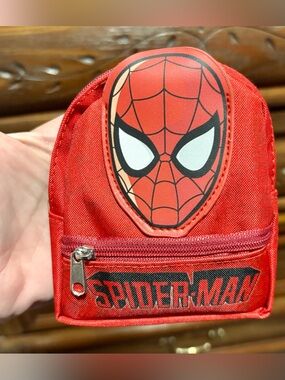 Spiderman Mini Micro Backpack Zippered Pouch